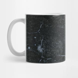 Black And Blue Elegant Marble Pattern Mug